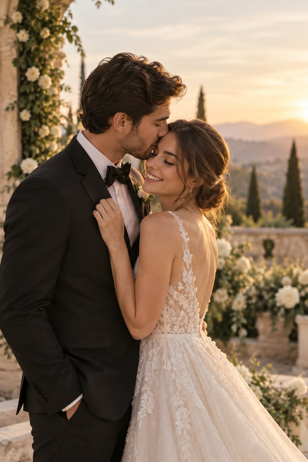 Una pareja celebrando un momento especial